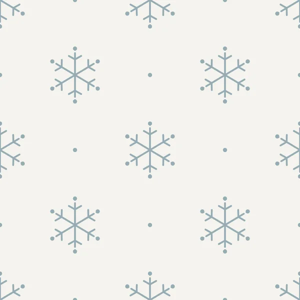 Naadloze sneeuwvlok patroon — Stockvector