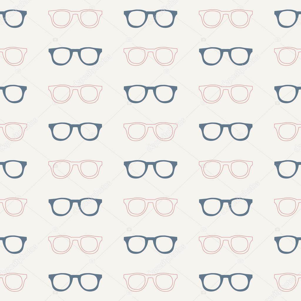 seamless glasses pattern
