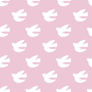 Dikişsiz kuş desen