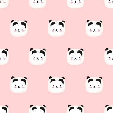 sorunsuz sevimli panda desen