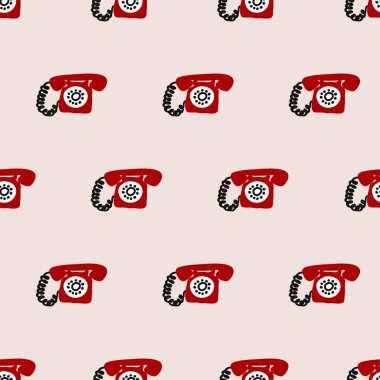 seamless telephone pattern