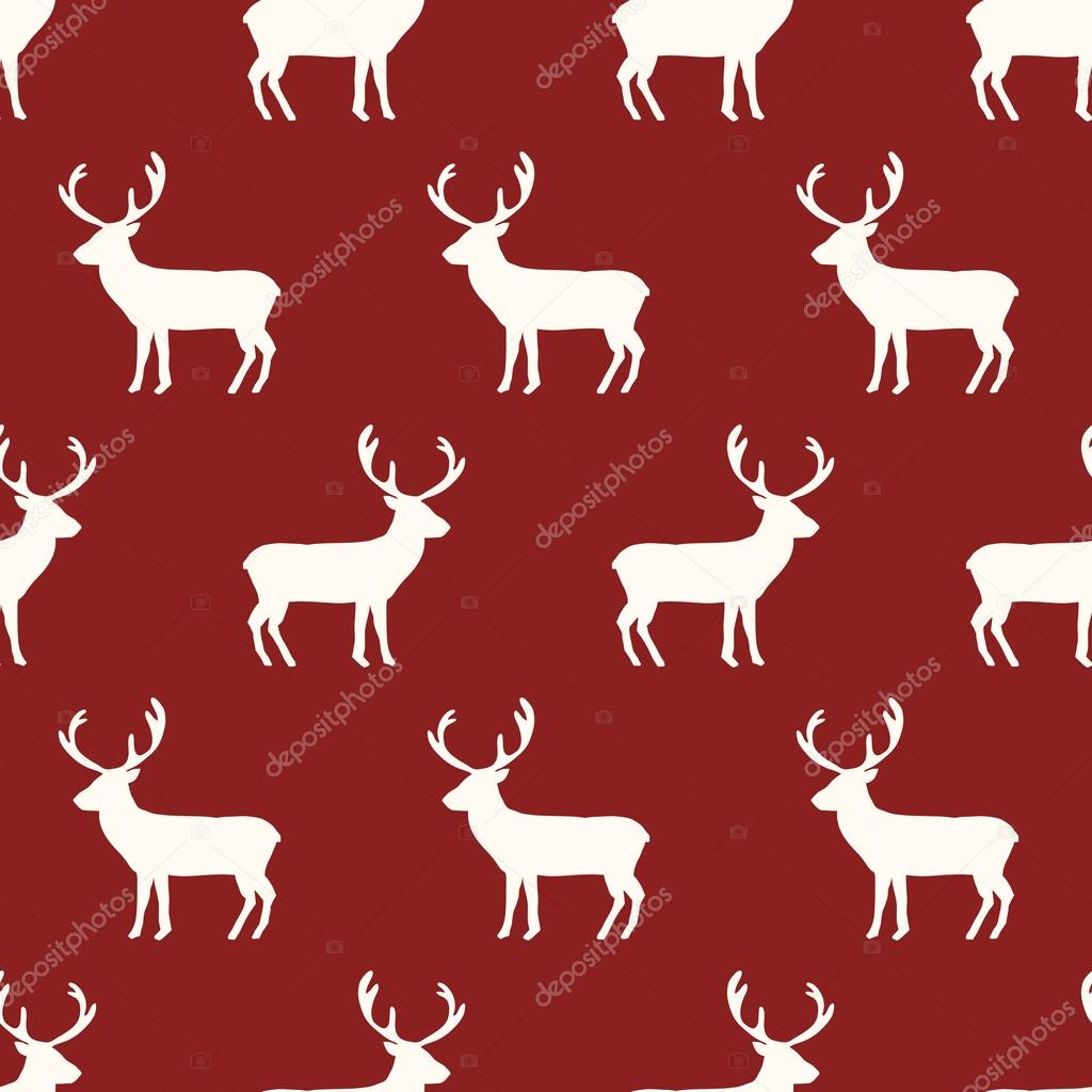 seamless reindeer pattern