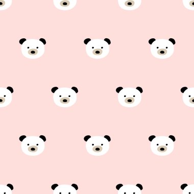 seamless cute bear pattern