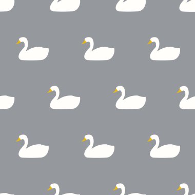 seamless cute goose pattern