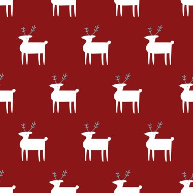 seamless cute riendeer pattern