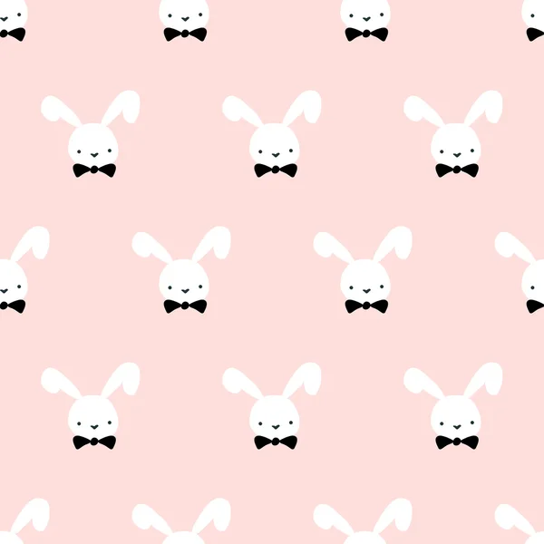 Seamless cute bunny pattern — Wektor stockowy