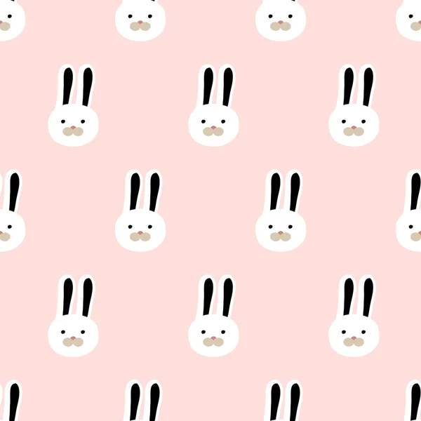 seamless cute bunny pattern