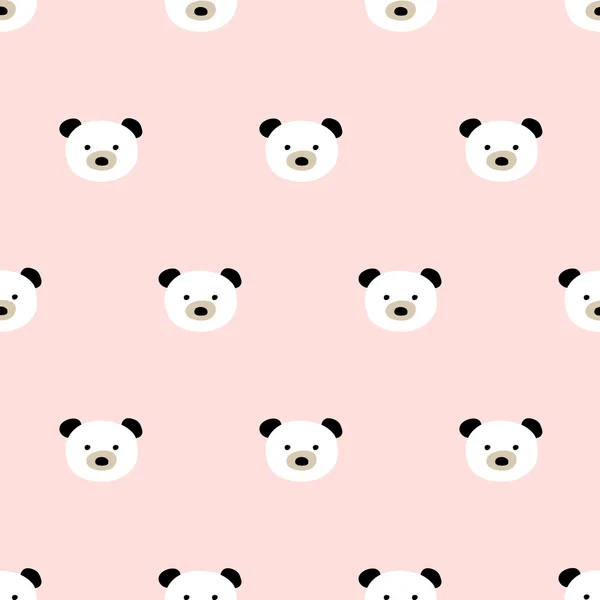 Seamless cute bear pattern — Stockový vektor