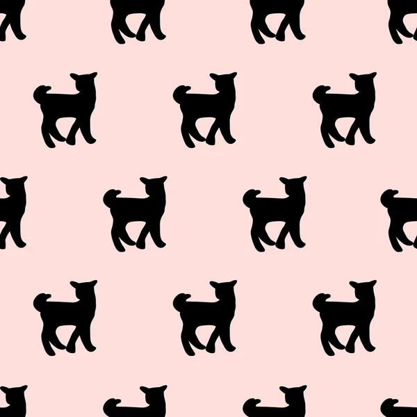 Seamless cute dog pattern — Stockový vektor