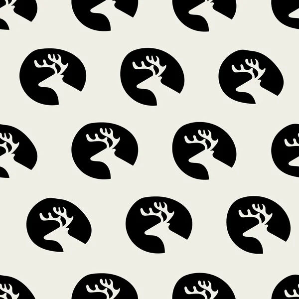 Motif de cerf sans couture — Image vectorielle