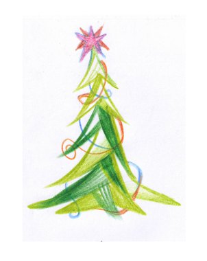 Kurdelelerle süslenmiş açık yeşil Noel ağacı