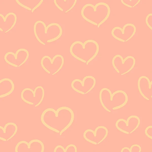 Απλή doodle μοτίβο με την καρδιά — Διανυσματικό Αρχείο