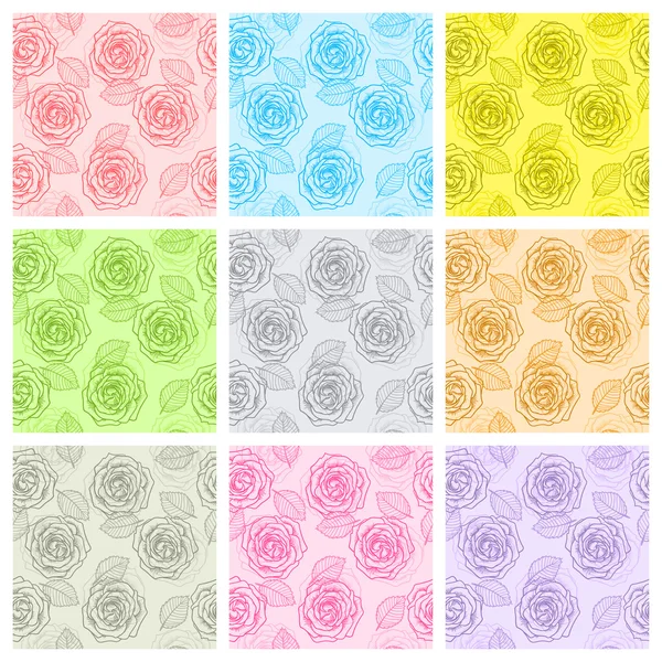Contour graphique sans couture rose motif gris — Image vectorielle