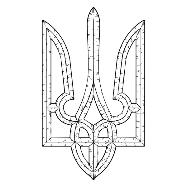 大衣乌克兰、 国徽、 国家的武器 — 图库矢量图片