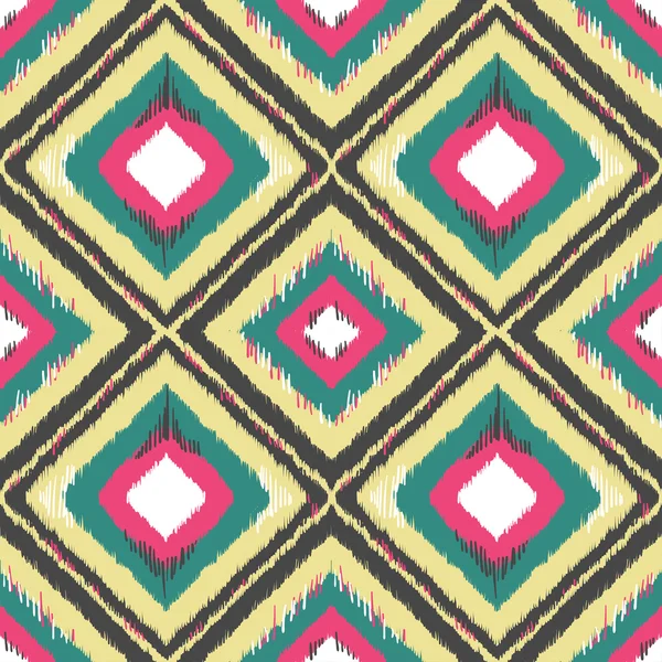 Geometrisches ethnisches Ornament ikat Muster nahtlos — Stockvektor