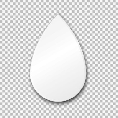 Boş beyaz açılan kağıt tabak. Vektör çizim şeffaf arka plan üzerinde.