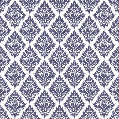 Dekoratif kumaş deseni. Klasik süs, barok, kusursuz dekoratif desenler. Kraliyet klasik duvar kağıdı