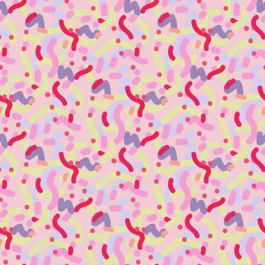 Kızlar, erkekler ve giysiler için soyut, kusursuz spor modelleri. Geçmişi. Tekstil ve kumaş için parlak duvar kağıdı.