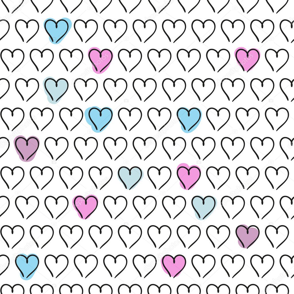 Heart valentine  vector background