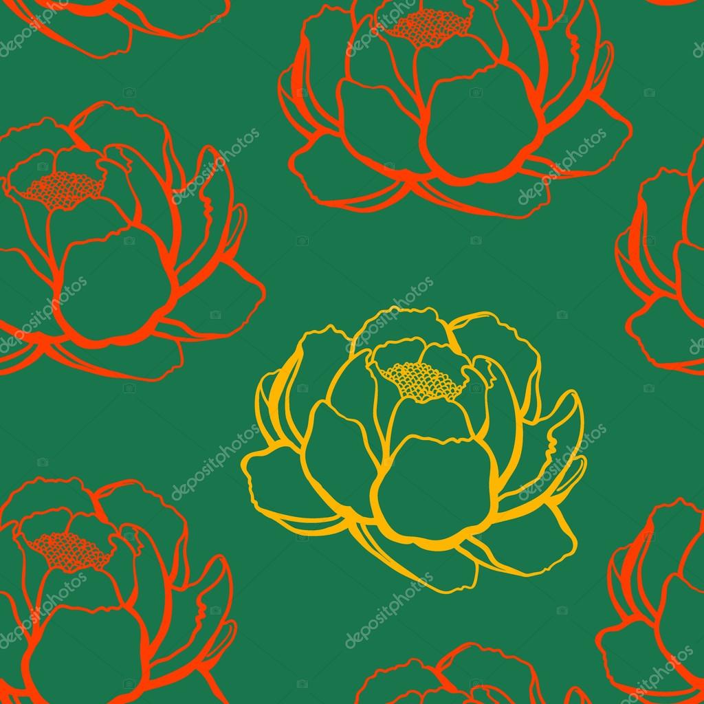 Yellow Flower Logo With Red Outline Best Flower Site