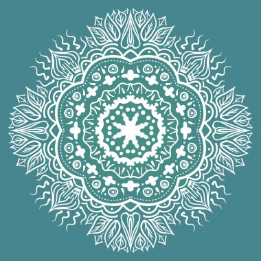 Mandala. yuvarlak süsleme desen