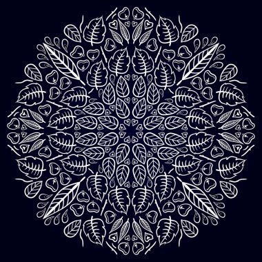 Mandala. yuvarlak süsleme desen