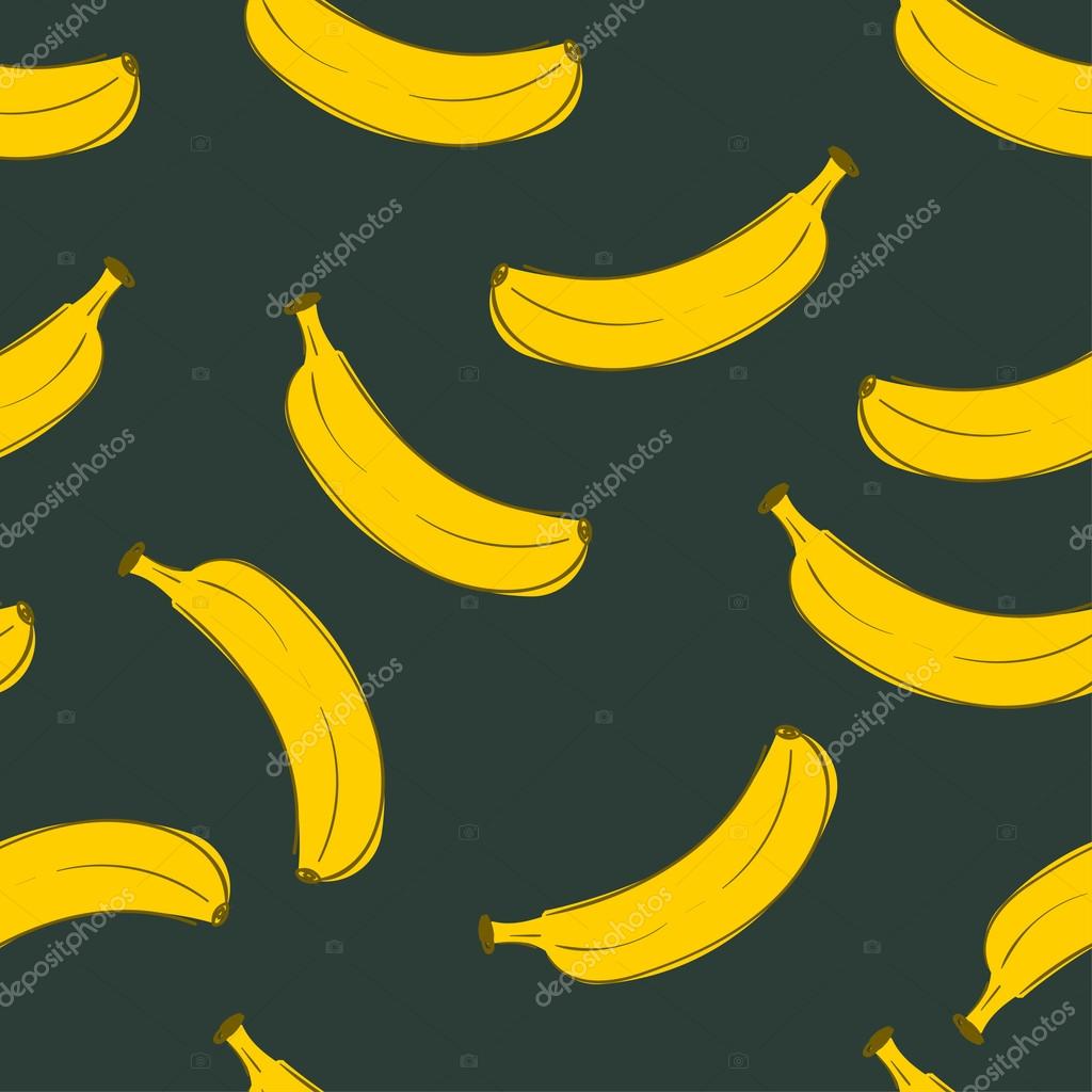 Seamless Pattern Of Yellow Bananas Stock Vector Image By ©jkazanceva 83941128