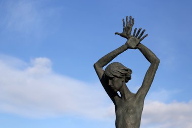 Gomel bölgesi, Zhlobin bölgesi, Red Beach Village, Beyaz Rusya - 16 Mart 2016: Memorial karmaşık Red Beach