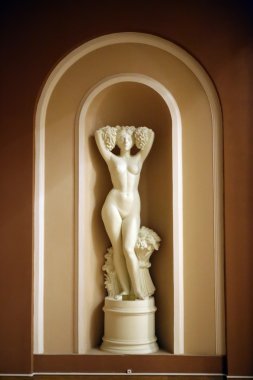 Gomel, Belarus - 3 Mart 2016: Palace Rumyantsev-Paskevich Şehir Parkı Gomel, Beyaz Rusya