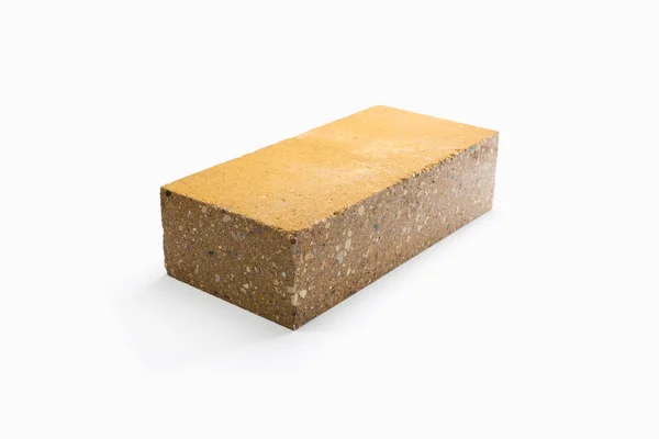 New face brick on a white background — Stock Photo, Image
