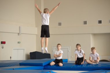 Gomel, Belarus - 30 Nisan 2016: spor tarihi 2005-2006 freestyle içinde kız ve erkek çocuklar arasında.