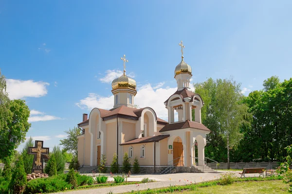 Kyrkan av St Nicholas i byn Romanowicz Gomel district, Vitryssland. — Stockfoto