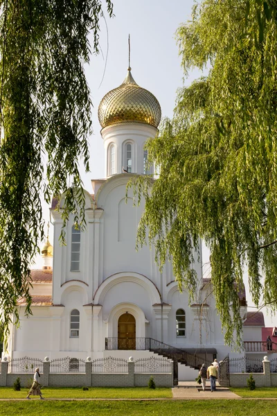 Turiv, Vitryssland - 28 juni 2013: Katedralen av missionärerna Kyrillos och Lavrenti av Turiv 28 juni 2013 i staden Turiv, Vitryssland — Stockfoto