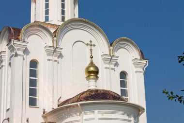 Turov, Belarus - 28 Haziran 2013: Aziz Cyril Katedrali ve Lavrenti, Turov 28 Haziran 2013 yılında kasaba Turov, Beyaz Rusya'nın