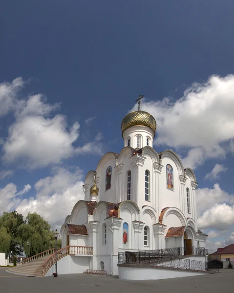 Turov, Bielorrusia - 7 de agosto de 2016: Catedral de los Santos Cirilo y Lavrenti de Turov 28 de junio de 2013 en la ciudad de Turov, Bielorrusia . — Foto de Stock