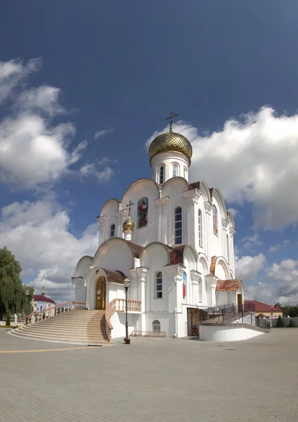 Turov, Bielorrusia - 7 de agosto de 2016: Catedral de los Santos Cirilo y Lavrenti de Turov 28 de junio de 2013 en la ciudad de Turov, Bielorrusia . — Foto de Stock