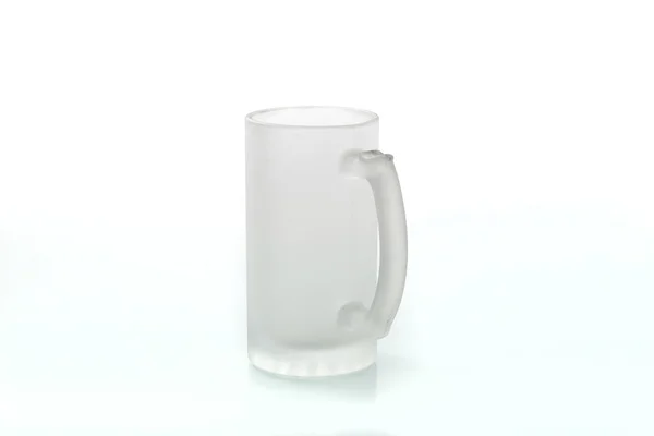 Cups for sublimation of different shapes and colors on a white background — Stock Photo, Image