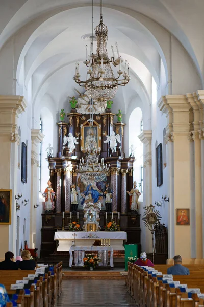 Glubokoe Bélaro Octubre 2020 Interior Castillo Católico 2020 — Foto de Stock