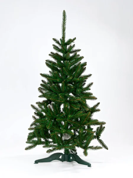 Kunstmatige Kerstboom Geïsoleerd Witte Achtergrond — Stockfoto