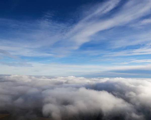 Vogelperspektive Auf Weiße Wolken Und Blauen Himmel 2020 — Stockfoto