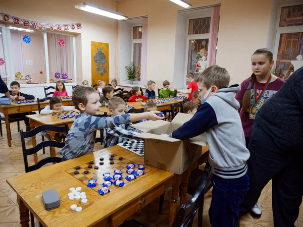 Gomel Belarus Prosince 2020 Slavnostní Novoroční Turnaj Dámských Dam Mezi — Stock fotografie