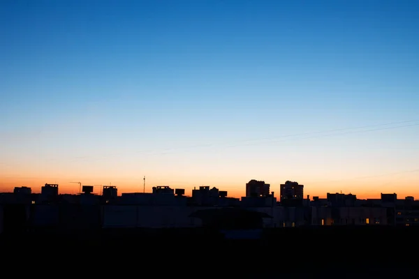 Вид Спального Района Крыши Высотки 2021 Гомел Беларусь — стоковое фото
