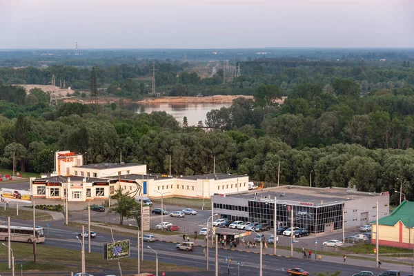 Gomel Belarus Junio 2015 Vista Zona Dormitorio Desde Techo Edificio — Foto de Stock