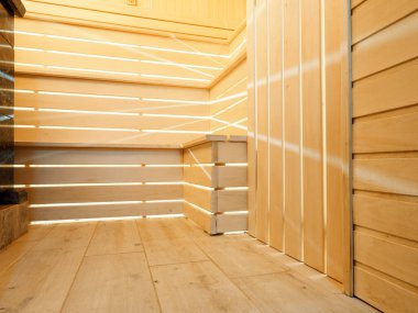 Ahşap sauna iç saunası LED ışıklandırmalı sauna 2021