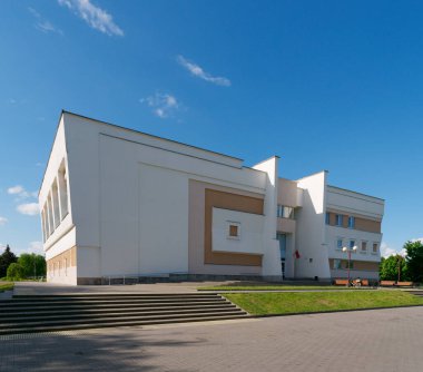 GOMEL, BELARUS - 24 Mayıs 2021: Engelli ve Sağır Spor Kompleksi 2021