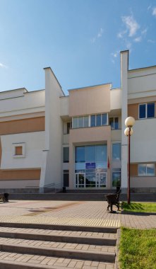 GOMEL, BELARUS - 24 Mayıs 2021: Engelli ve Sağır Spor Kompleksi 2021