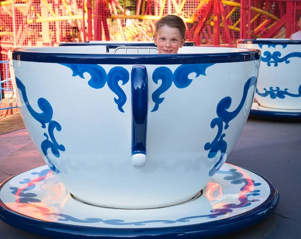 Gomel Belarus June 2021 Amusement Park Children Ride Carousel 2021 — 图库照片