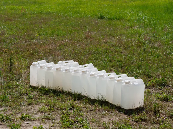 Recipiente Vazio Para Conjunto Água Potável 2021 — Fotografia de Stock