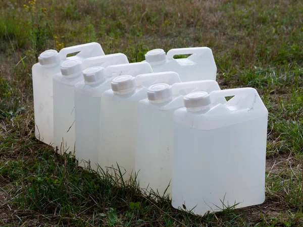 Recipiente Vazio Para Conjunto Água Potável 2021 — Fotografia de Stock