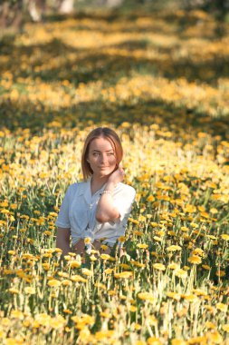girl on flower meadow 2